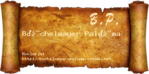 Büchelmayer Palóma névjegykártya